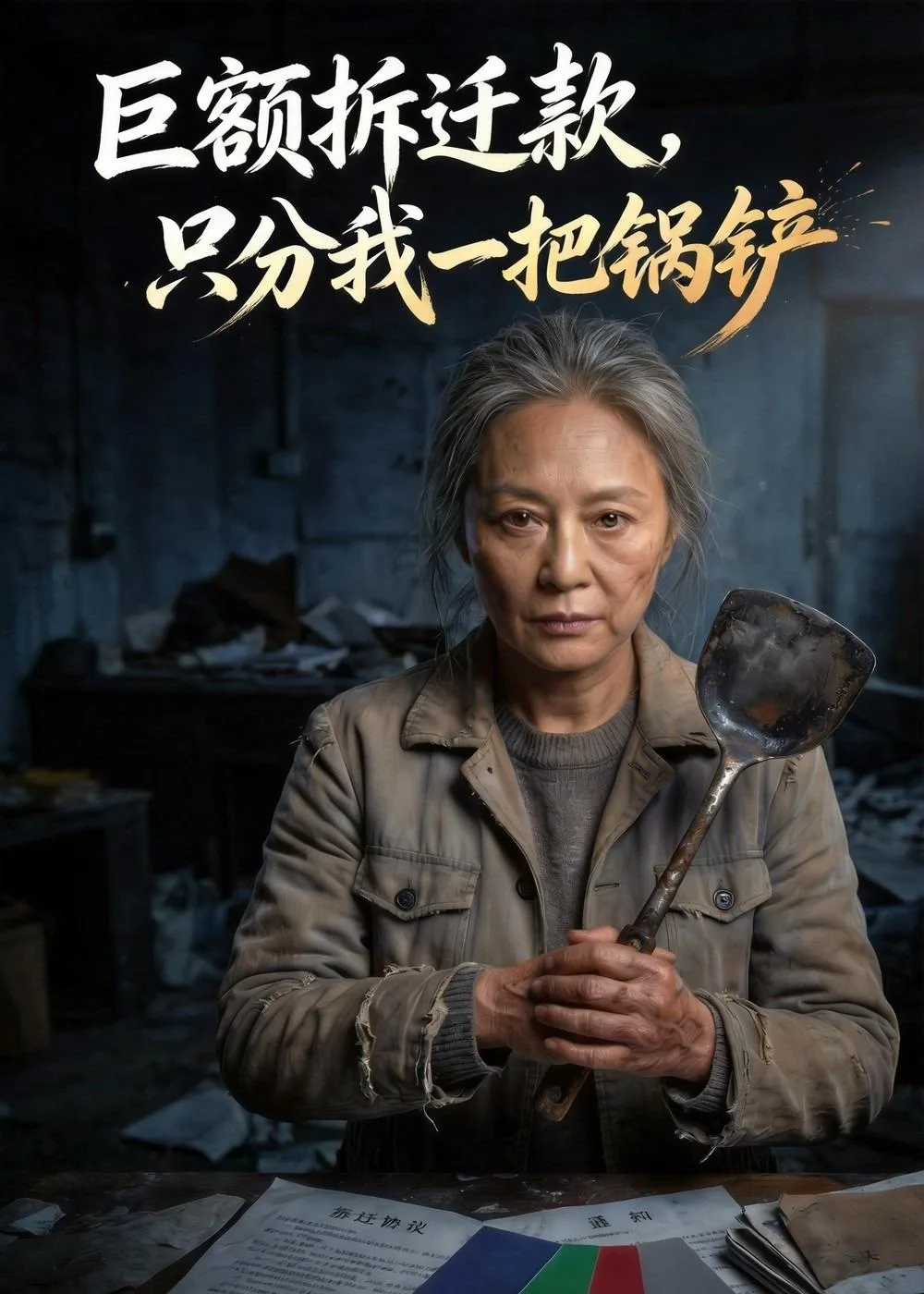 巨额拆迁款,只分我一把锅铲